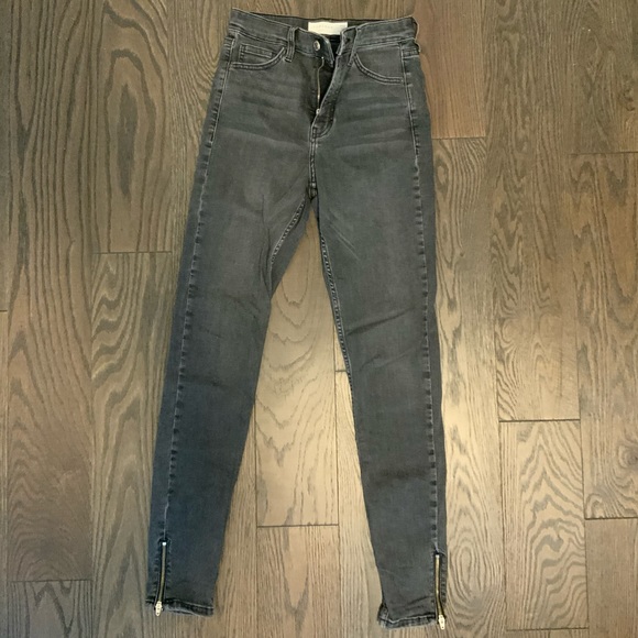 Top shop Jamie jeans 26 w 32 length grey skinny - Picture 3 of 3